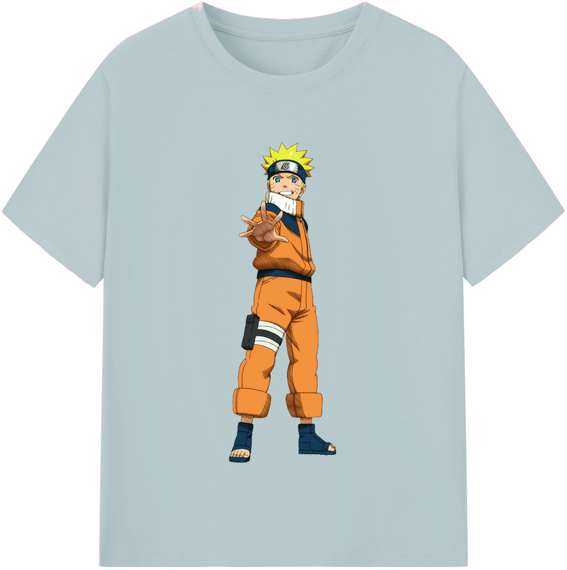 （画像用） NARUTO -ナルト- うずまき ナルト Uzumaki Naruto 綿100％半袖Tシャツ（フロントプリント）